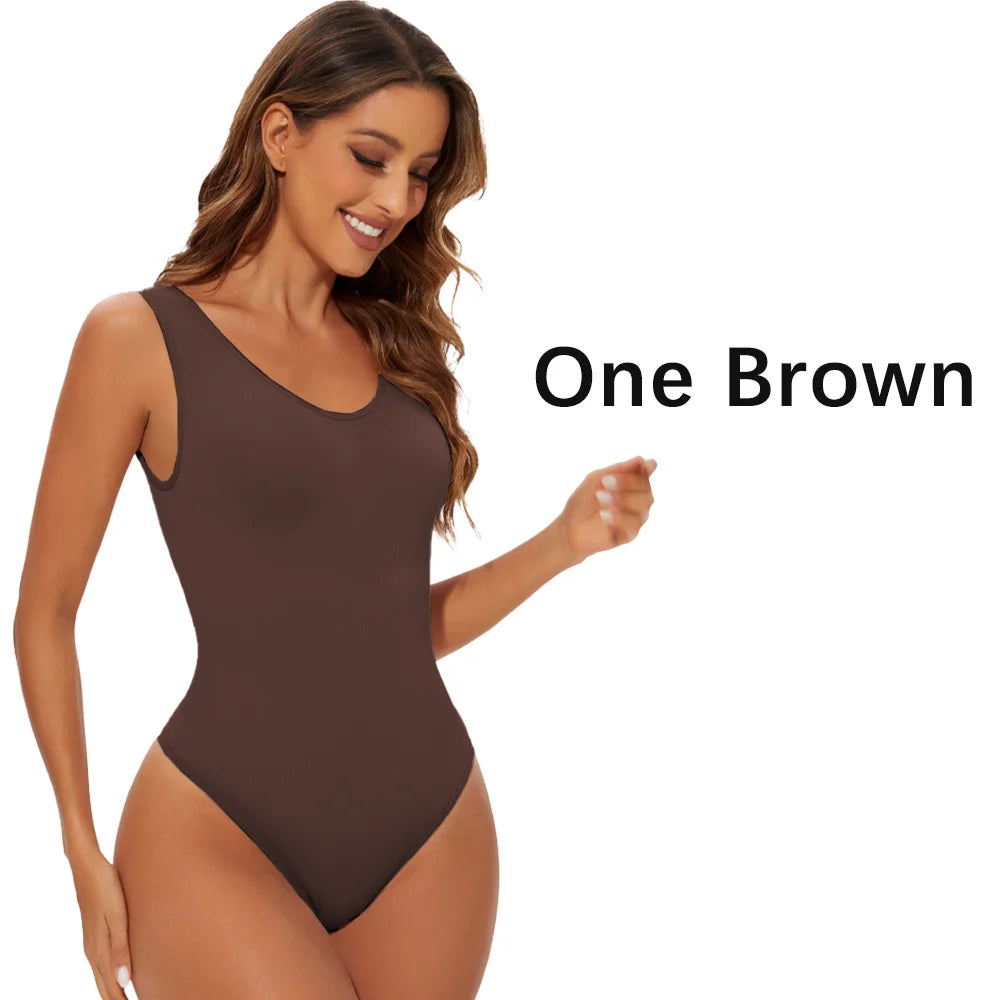 Ribbed Snatched ShapeWear BodySuit