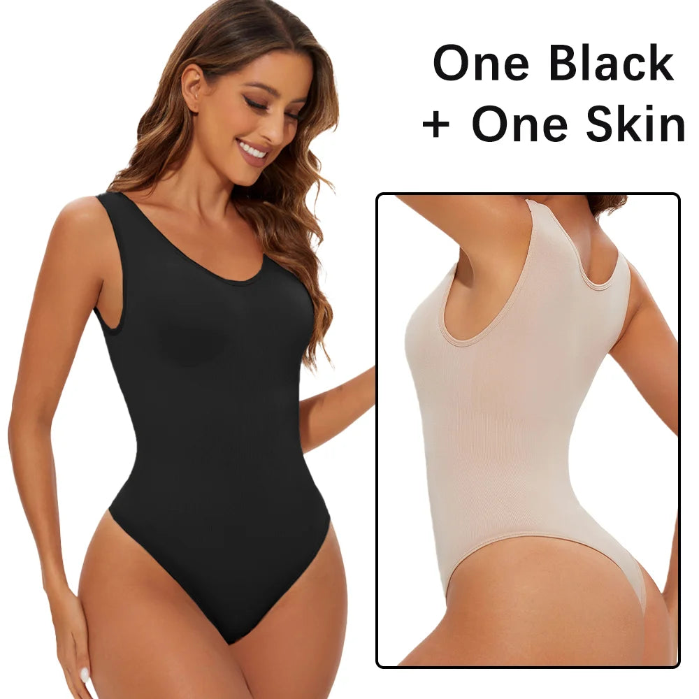 Ribbed Snatched ShapeWear BodySuit