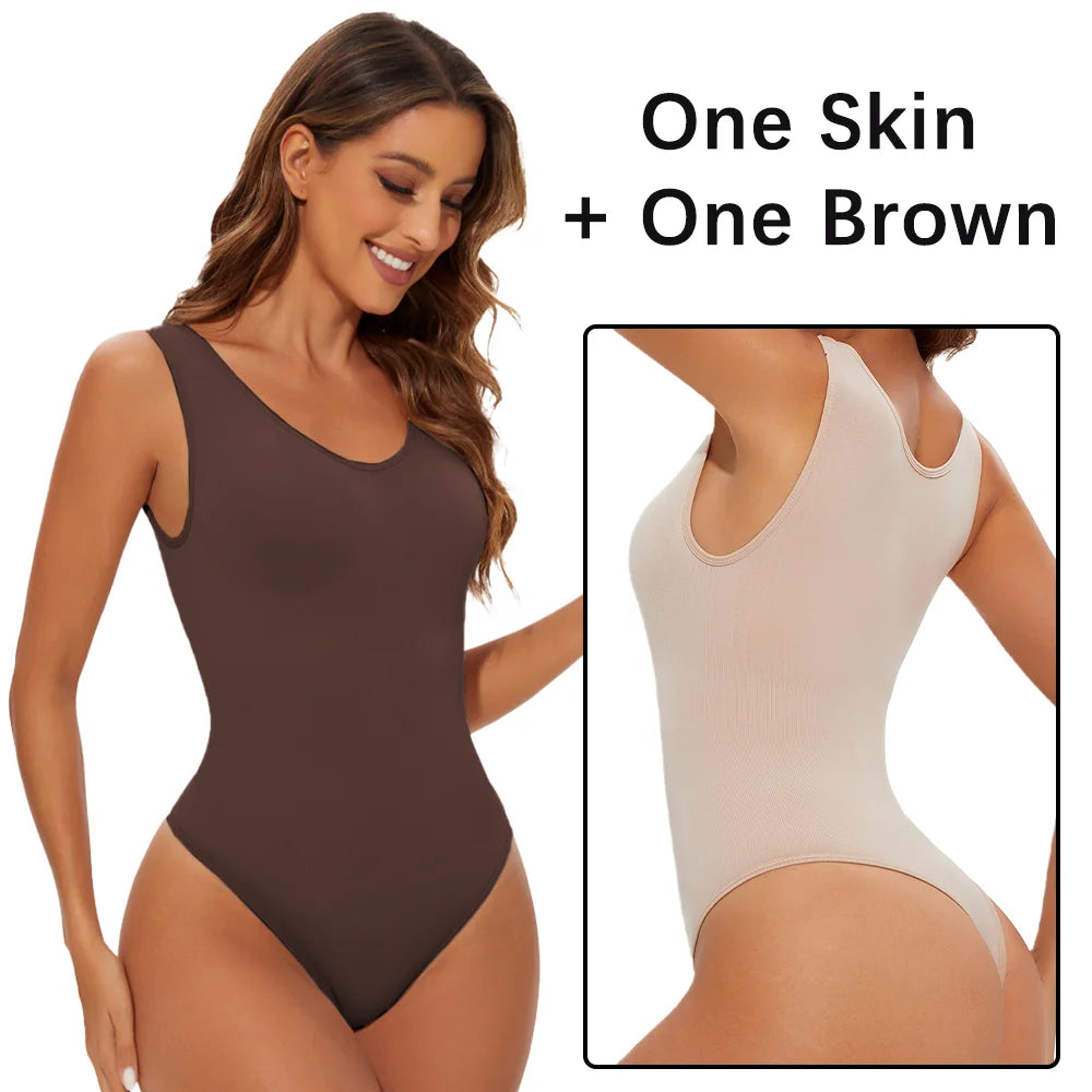 Ribbed Snatched ShapeWear BodySuit
